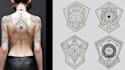create unique custom geometric tattoo design