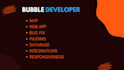 develop professional web app ,mobile app with bubble io and fix bugs