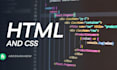professionally edit and help HTML and CSS on your webpage