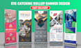 create roll up banner, pull up, retractable banner design