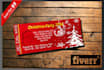 design christmas party tickets