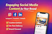 create unique social media posts to grow your brand online
