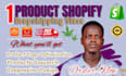 build one product store dropshipping store one product shopify website