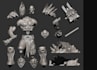 carve 3d miniature stl model, bjd toy printable stl file, gcode, 3d printing