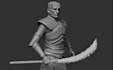 3d warrior sculpture,kitbash model,3d miniature stl for print nsfw human model