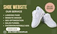 generate shoe leads footwear landing page shoe website footwear sales funnel