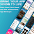 create android and ios demo apps to attract investment