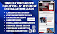 roofing solar leads construction website roofing solar construction sales funnel