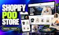 build shopify print on demand store with printful or printify