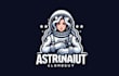 create an awesome astronaut mascot logo design in 12 hours