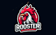 design eye catchy rooster mascot logo with super color