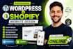 do modern ai wordpress business website design, shopify website development