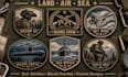 design military army tactical patch badge sticker mascot and circular logo