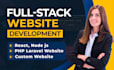 build, rebuild website development as full stack developer, front end developer