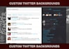 design a custom Twitter background