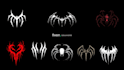 design gothic logo, goth, emo, punk