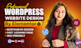 create stunning wordpress website design with elementor
