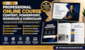 create professional online course content, workbook and powerpoint
