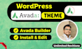 create avada wordpress website with avada theme and avada builder