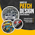 design custom embroidered patches, 3d puff and chenille for clothing brand