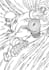 draw a coloring anime page