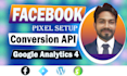 fix setup meta facebook pixel conversion API, ga4 ecommerce tracking ,GTM