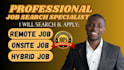 job search apply to jobs reverse recruiter job application