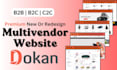 create a multivendor website using dokan plugin in wordpress
