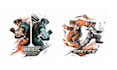 create fighter gaming mascot martial art logo