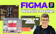 mock up a custom modern UX UI web design in figma
