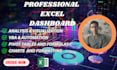 create an interactive excel dashboard and custom excel dashboard for you