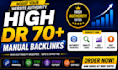 do SEO backlinks to increase DR and ahrefs domain rating