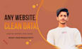 do python web scraping, data scraping from any websites
