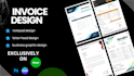 design professional brand invoice, letterhead, notepad business cards graphics