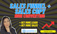 build high converting sales funnel using systeme io, includes sales copy