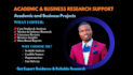 help you with your academic research, case studies and business analysis
