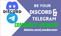 be your telegram community manager with 20 chatters