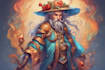 draw a fantasy character ilustration
