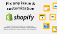 fix any issues on shopify platform, shopify coding, shopify developer