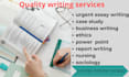 do urgent essay writing as an essay writer