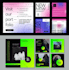 create a simple gradient logo for social media kit