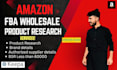 do amazon product research for wholesale fba and auto ungated products