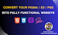 convert PSD, figma, xd to responsive HTML with bootstrap 5