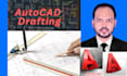 2d mechanical drawing technical drawing in solidworks and autocad draftig