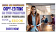 do ms word editing, critique proofreading, ai content, academic document editing