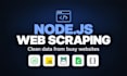 build node js scraper and website automation scripts