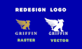 redesign old logo and refine ai generated design professionally