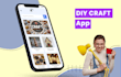 create a crafting and DIY app like crafts, instructables
