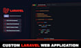 develop a custom laravel PHP web application with admin panel