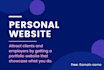 create a portfolio website that showcase your skill and work